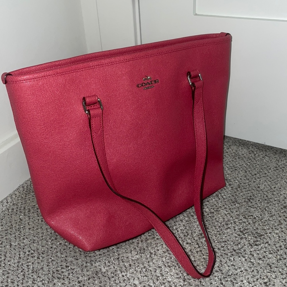 Coach Leather Tote Shoulder Bag